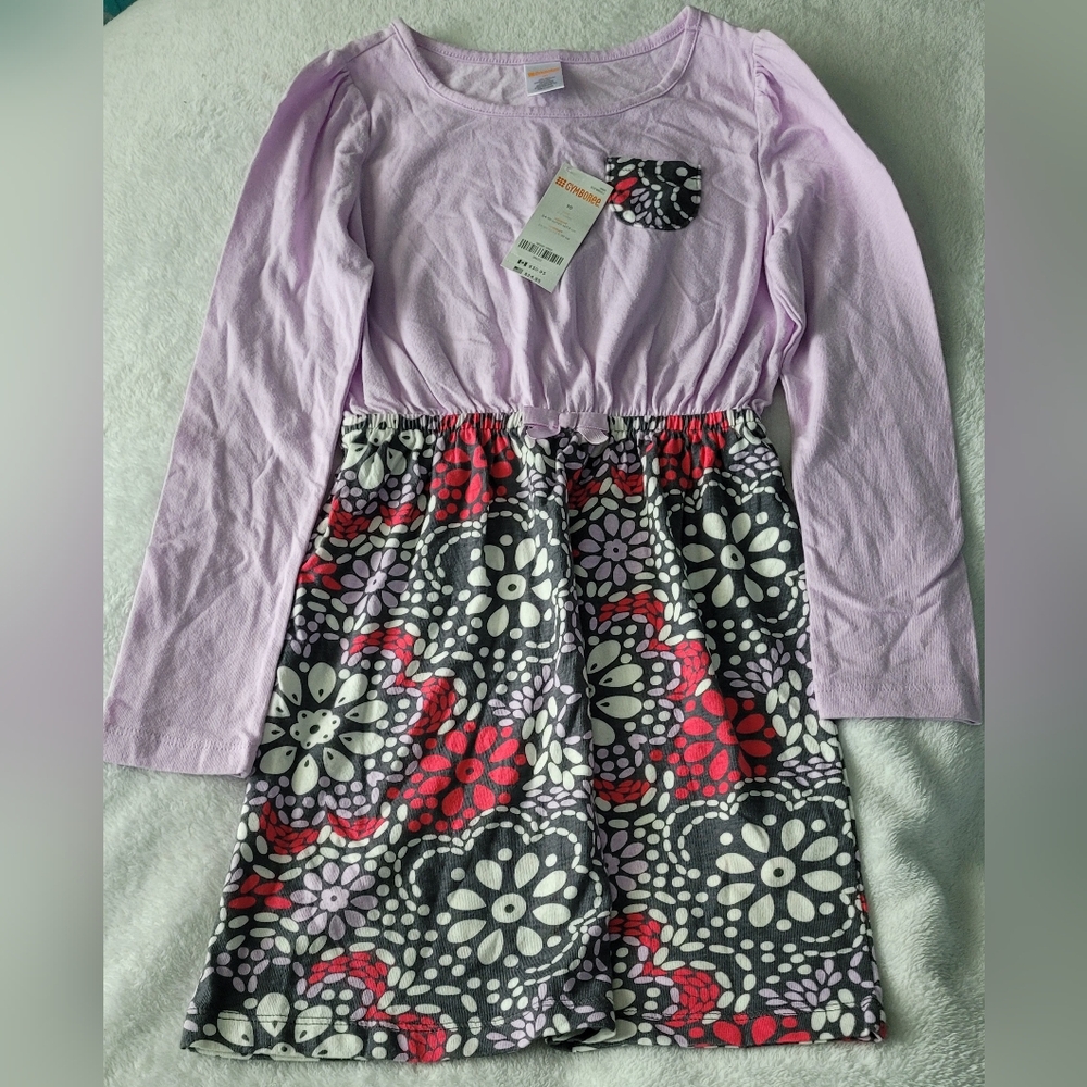 Floral Long Sleeve Girls Dress Sz 10 Brand New